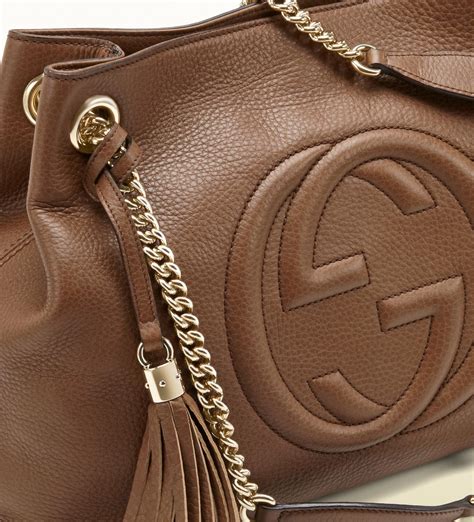 gucci soho tote brown